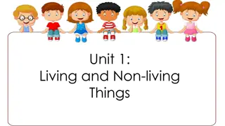 Exploring Living and Non-living Things: Unit 1 Activities