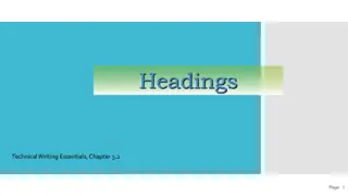 Enhancing Readability and Organization Through Effective Headings