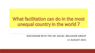 Addressing Inequality in South Africa: Role of Facilitation in Social Inclusion