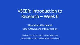 Data Analysis and Interpretation Activities in Research Week 6