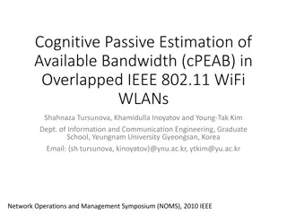 Cognitive Passive Estimation of Available Bandwidth in Overlapped IEEE 802.11 WiFi WLANs