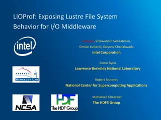 Enhancing High Performance Data Division with LIOProf for Lustre Systems