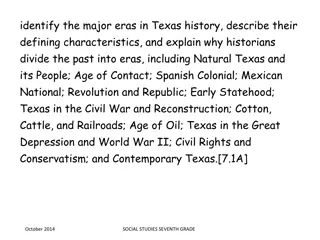 Overview of Major Eras in Texas History