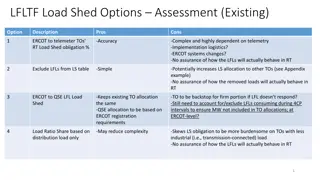 Load Shed Options Assessment: Proposed Solutions Comparison