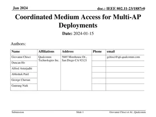 Coordinated Medium Access for Multi-AP Deployments in IEEE 802.11 Networks