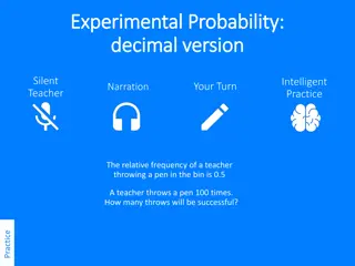 Experimental Probability Through Teacher's Pen Throws