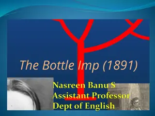 The Bottle Imp by Robert Louis Stevenson - Summary and Major Plot Points