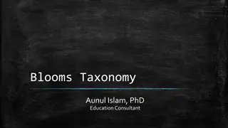 Bloom's Taxonomy of Learning Domains