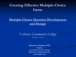 Multiple-Choice Item Development and Design Workshop