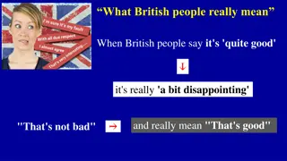 British Euphemisms and Biblical Wisdom