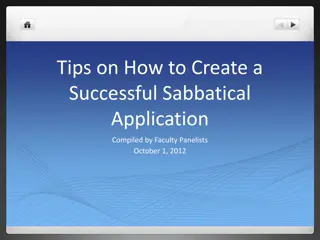 Tips for a Successful Sabbatical Application: Expert Advice and Insights