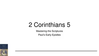 Understanding 2 Corinthians 5 in Paul's Epistles