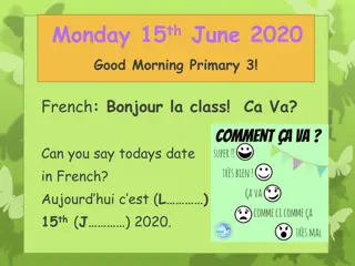 Primary 3 Daily Learning Activities - June 15th, 2020