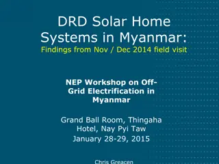 DRD Solar Home Systems in Myanmar: Findings and Insights