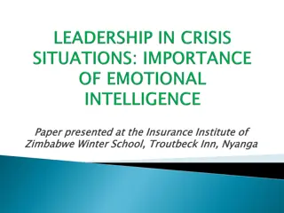 Leadership and Emotional Intelligence in Crisis Management