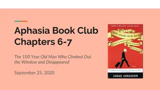 Aphasia Book Club - Chapters 6-7 Discussion Summary