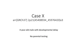 Case Study: 2p21 Duplication in a 4-Year-Old Male with Developmental Delay