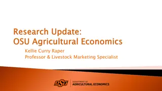 Livestock Marketing and Agricultural Economics Insights