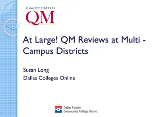 Enhancing Online Course Quality: A Success Story at Dallas Community College District