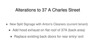 Renovation Project for 37A Charles Street: Signage, Hood Exhaust, and Door Replacement