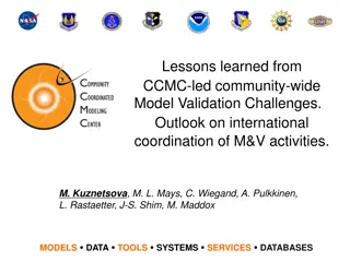 Insights from CCMC-Led Model Validation Challenges & International Coordination