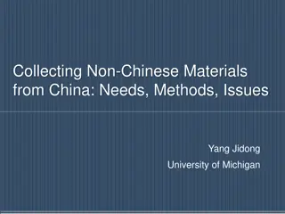 Diversity in Publications: Non-Chinese Materials in China