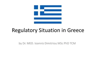 Regulatory Situation in Greece for Traditional Chinese Medicine (TCM)