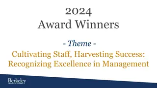 2024 Award Winners - Cultivating Staff, Harvesting Success: Recognizing Excellence in Management