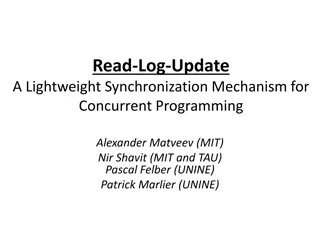 Lightweight Synchronization Mechanism for Concurrent Programming