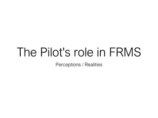 Examining the Pilot's Role in Flight Risk Management Systems: Perceptions vs. Realities