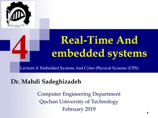 Embedded Systems and Cyber-Physical Systems