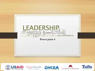 Effective and Ineffective Leadership Qualities in One Health Leadership