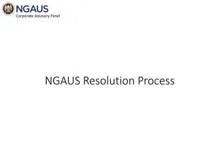 Corporate Advisory Panel NGAUS Resolution Process Overview