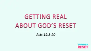 Exploring Acts 19:8-20: The Power of God's Reset