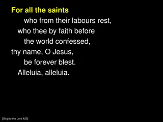 For All the Saints - Hymn of Faith and Victory