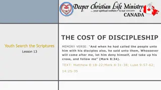 The Cost of Discipleship and Youth's Response to Jesus