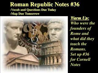 Overview of Roman Republic: Government, Society, and Power Dynamics