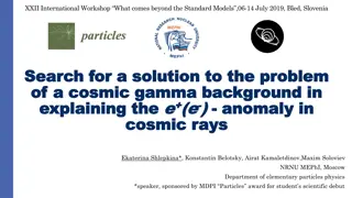 Solving Cosmic Gamma Background Anomaly: Ekaterina Shlepkina's Research Insights