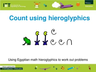 Hieroglyphics in Egyptian Math: Learning Ancient Numerical Systems