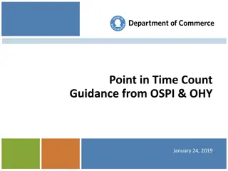 Point-in-Time Count Guidance and Overview from OSPI & OHY