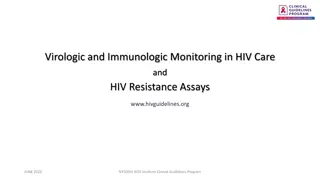 Guidelines for Virologic and Immunologic Monitoring in HIV Care