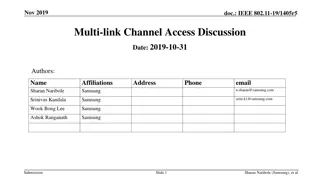 IEEE 802.11-19/1405r5 Multi-Link Channel Access Discussion