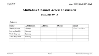 IEEE 802.11-19/1405r1 Multi-link Channel Access Discussion