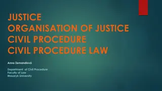 Overview of Justice System in Czech Republic