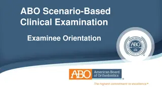 ABO Clinical Examination Guidelines at Scantron Testing Centers