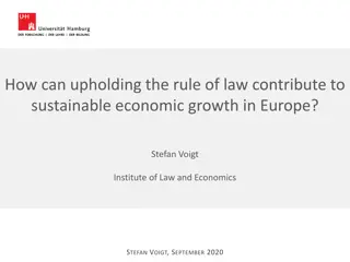 Upholding the Rule of Law for Sustainable Economic Growth in Europe