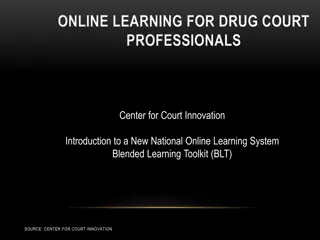 Innovative Online Learning for Drug Court Professionals