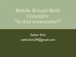 Understanding Middle School Math Concepts: Analysis and Reasoning