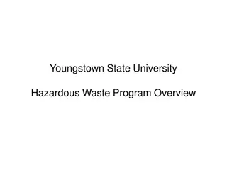 Youngstown State University Hazardous Waste Program Overview