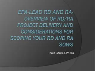 Overview of EPA Lead RD and RA Project Delivery Considerations